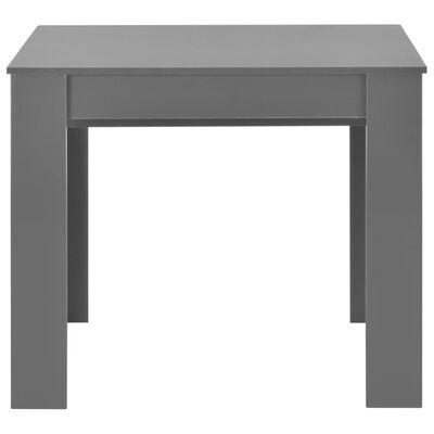 vidaXL Rozťahovací jedálenský stôl lesklý sivý 175x90x75 cm