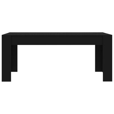 vidaXL Jedálenský stôl, čierny 180x90x76 cm, drevotrieska