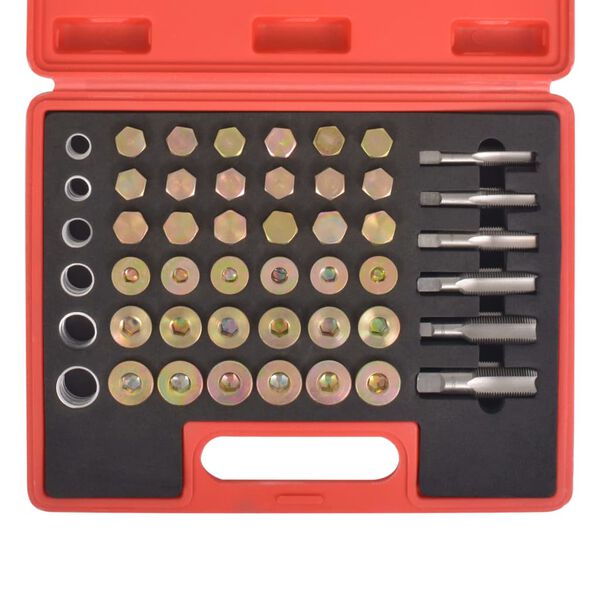 vidaXL Sada na opravu závitov a zátok olejových vaní