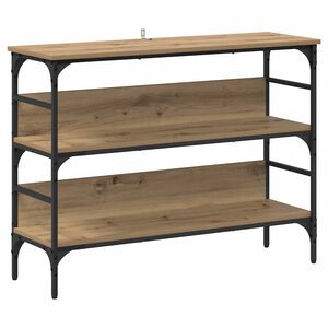 vidaXL Konzolov&yacute; st&ocirc;l dub artisan 100 x 32 x 75 cm Kompozitn&eacute; drevo