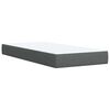 vidaXL Boxspring posteľ s matracom tmavosiv&aacute; 100x200 cm l&aacute;tka