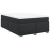 vidaXL Boxspring posteľ s matracom čierna 160x200 cm umel&aacute; koža