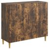 vidaXL Serv&iacute;rovacia skriňa Dymov&yacute; dub 89 x 34,5 x 80 cm