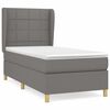vidaXL Boxspring posteľ s matracom tmavosiv&aacute; 90x200 cm l&aacute;tka