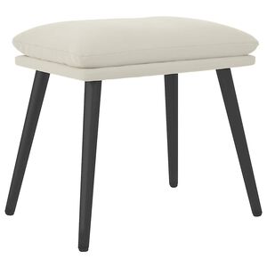 vidaXL Podnožka kr&eacute;movo-biela 45x29,5x35 cm zamatov&aacute;