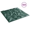 vidaXL N&aacute;stenn&eacute; panely 24 pcs Amethyst Zelen&yacute; 50 x 50 cm XPS Pena