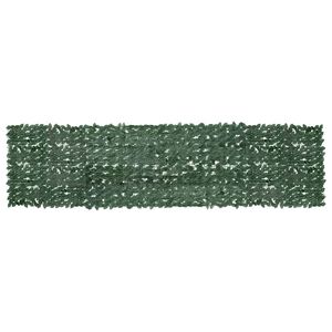 vidaXL Balk&oacute;nov&aacute; mark&iacute;za s tmavozelen&yacute;mi listami 400x100 cm