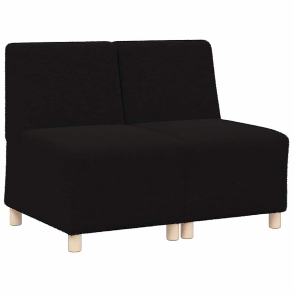 vidaXL Bezr&uacute;čkov&aacute; modul&aacute;rna sofa jednotka 2 pcs Čierna 55 x 74 x 82 cm