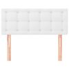 VidaXL Čelo postele biele 90x5x78/88 cm umelá koža