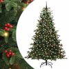 vidaXL Umel&yacute; vianočn&yacute; stromček Zelen&aacute; 240 cm PVC, kov a plast