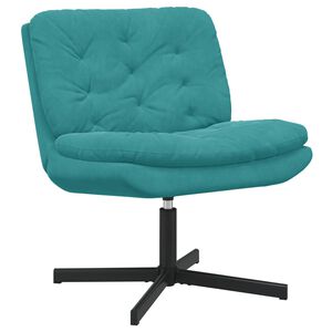 vidaXL Otočn&eacute; relaxačn&eacute; kreslo Tyrkysov&aacute; 63 x 75 x 76 cm Zamat