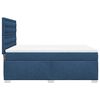 vidaXL Posteľný rám boxspring s matracom modrý 160x200 cm látka