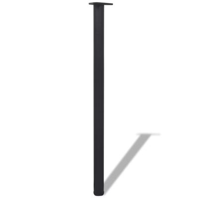 242150 4 Height Adjustable Table Legs Black 1100 mm