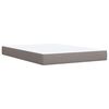 vidaXL Posteľn&yacute; r&aacute;m boxspring s matracom sivohned 140x200 cm l&aacute;tka