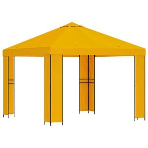 vidaXL Alt&aacute;nok 3 x 3 m Žlt&aacute; Polyester a oceľ 190 gsm