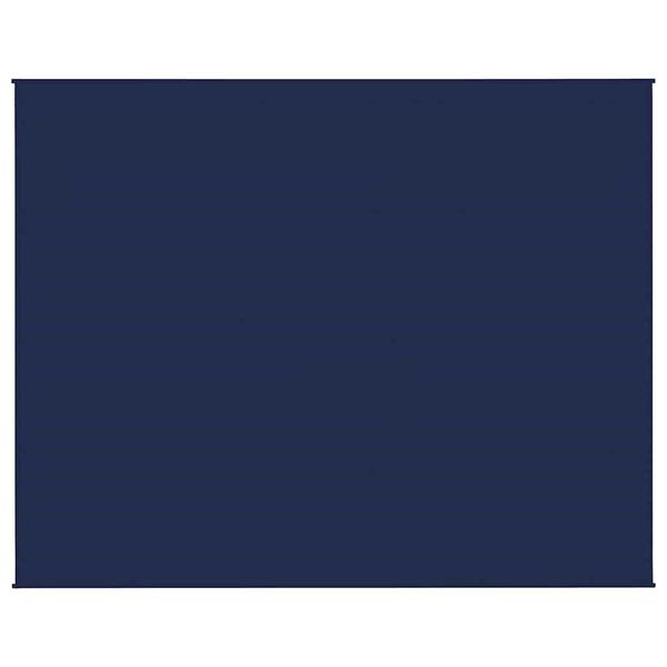 vidaXL Záťažová prikrývka modrá 235x290 cm 11 kg látka