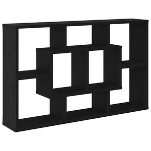 vidaXL Stenn&aacute; polica Čierny dub 85 x 16 x 52,5 cm Kompozitn&eacute; drevo