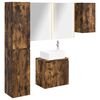 vidaXL Set kabinetov do k&uacute;peľne 5 pcs Dymov&yacute; dub 53 x 15,5 x 70 cm