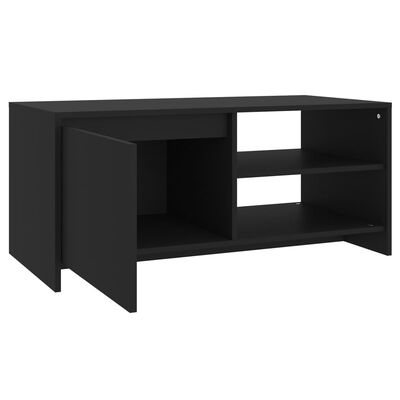 vidaXL Konferenčný stolík čierny 102x50x45 cm spracované drevo