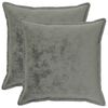 vidaXL Poťah na podložku 2 pcs HOUTEN Tmavosiv&aacute; 55 x 55 cm Flanel