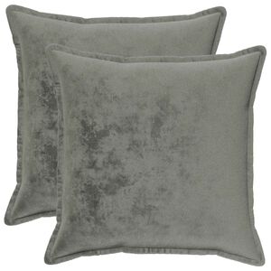 vidaXL Poťah na podložku 2 pcs HOUTEN Tmavosiv&aacute; 55 x 55 cm Flanel