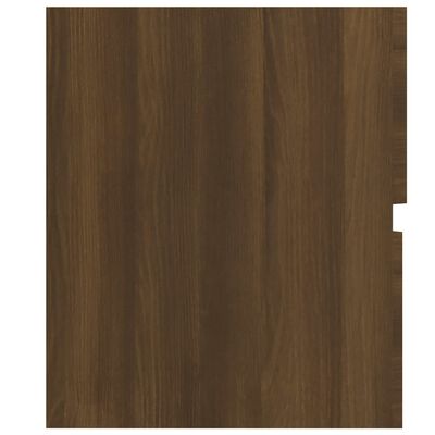 vidaXL Umývadlová skrinka hnedý dub 80x38,5x45 cm spracované drevo