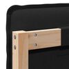 vidaXL Čal&uacute;nen&eacute; čelo postele s čelnou doskou Pr&iacute;rodn&aacute; a čierna 200 cm