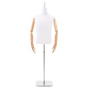 vidaXL Nastaviteľn&yacute; manek&iacute;n 160-232 cm s podstavcom Muž PP Biela