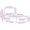 vidaXL R&aacute;m postele s čal&uacute;nen&yacute;m čelom Svetlosiv&aacute; 100 x 200 cm