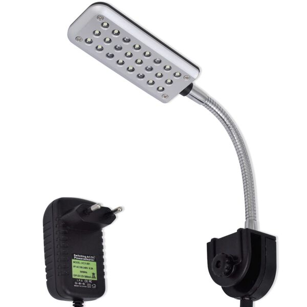 LED lampa pre akv&aacute;ri&aacute;, 24 modr&eacute; a biele LED