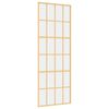 vidaXL Posuvn&eacute; dvere zlat&eacute; 76x205 cm č&iacute;re ESG sklo a hlin&iacute;k