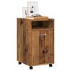 vidaXL Skrinka s kolieskami Old Wood 33x38x60 cm Engineered Wood
