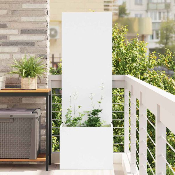 vidaXL Z&aacute;hradn&aacute; clona na s&uacute;kromie Rezac&iacute; Biela 50 x 32 x 150 cm