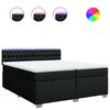 vidaXL Boxspring posteľ s matracom čierna 200x200 cm l&aacute;tka