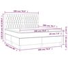 vidaXL Posteľn&yacute; r&aacute;m boxspring s matracom modr&yacute; 180x200 cm l&aacute;tka