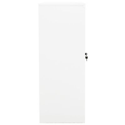 vidaXL Kancelárska skriňa biela 90x40x105 cm oceľová