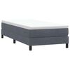vidaXL Posteľný rám boxspring bez matracom tmavosivý 80x220 cm zamat