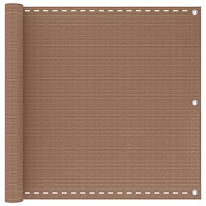vidaXL Balk&oacute;nov&aacute; obrazovka 75 x 700 cm HDPE a hlin&iacute;k Obdĺžnikov&yacute;