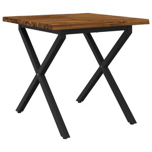 vidaXL St&ocirc;l s živ&yacute;m okrajom 60 x 55 x 75 cm Pevn&eacute; ak&aacute;ciov&eacute; drevo
