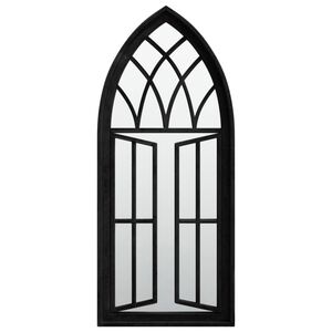 vidaXL Zrkadlo čierne 70x30 cm železo interi&eacute;rov&eacute;