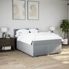 vidaXL Boxspring posteľ s matracom svetlosiv&aacute; 100x200 cm l&aacute;tka