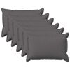vidaXL Poťah na podložku 6 pcs HOUTEN Svetlosiv&aacute; 30 x 50 cm