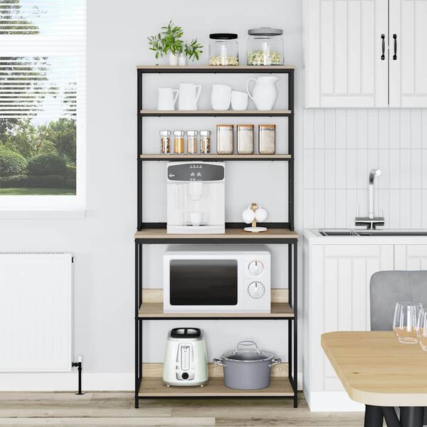 vidaXL Kuchynsk&aacute; polica Sonoma dub 80 x 40 x 168 cm Kompozitn&eacute; drevo