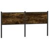 vidaXL Čelo postele, tmav&yacute; dub 160 cm, kompozitn&eacute; drevo a oceľ