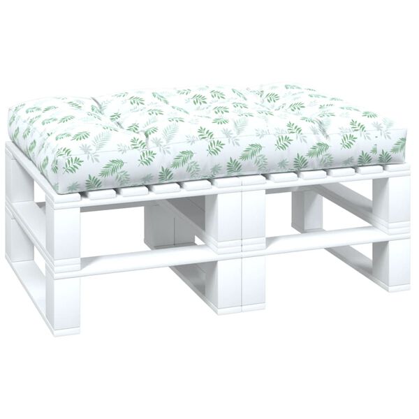 vidaXL Podu&scaron;ka na paletov&uacute; pohovku vzor listov 120x80x12 cm l&aacute;tka