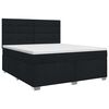 vidaXL Posteľ boxspring s matracom Čierna 140 x 190 cm L&aacute;tka