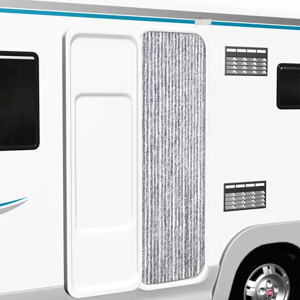 vidaXL Záves proti hmyzu, strieborný 56x200 cm, ženilka