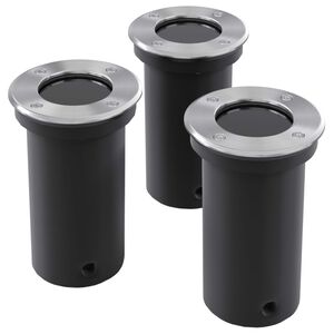 Podlahov&eacute; z&aacute;hradn&eacute; svietidl&aacute;, okr&uacute;hle 3 ks