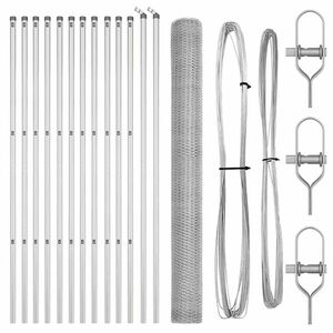 vidaXL Stĺp na plot. Strieborn&aacute;