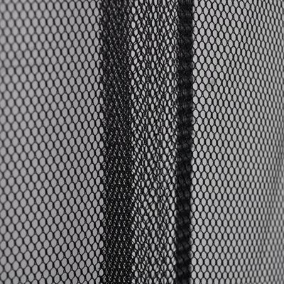 Čierna záclona proti hmyzu na dvere 220 x 125 cm